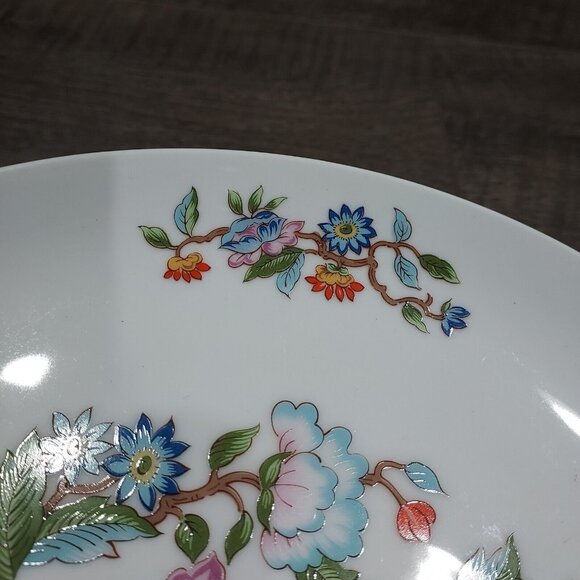 Dolphin Fine China Le Jardin The Garden Cake Stand Plate The Garden Box Floral - Picture 3 of 10